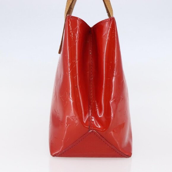 LOUIS VUITTON Monogram Vernis Reade PM Hand Bag Red Rouge M91088 LV Auth BA6708 - Picture 5 of 16